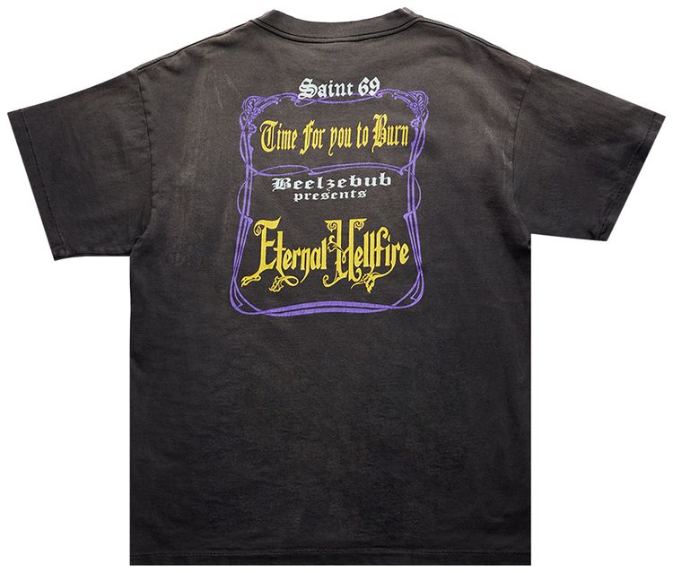 Saint Michael Devil Tee Black