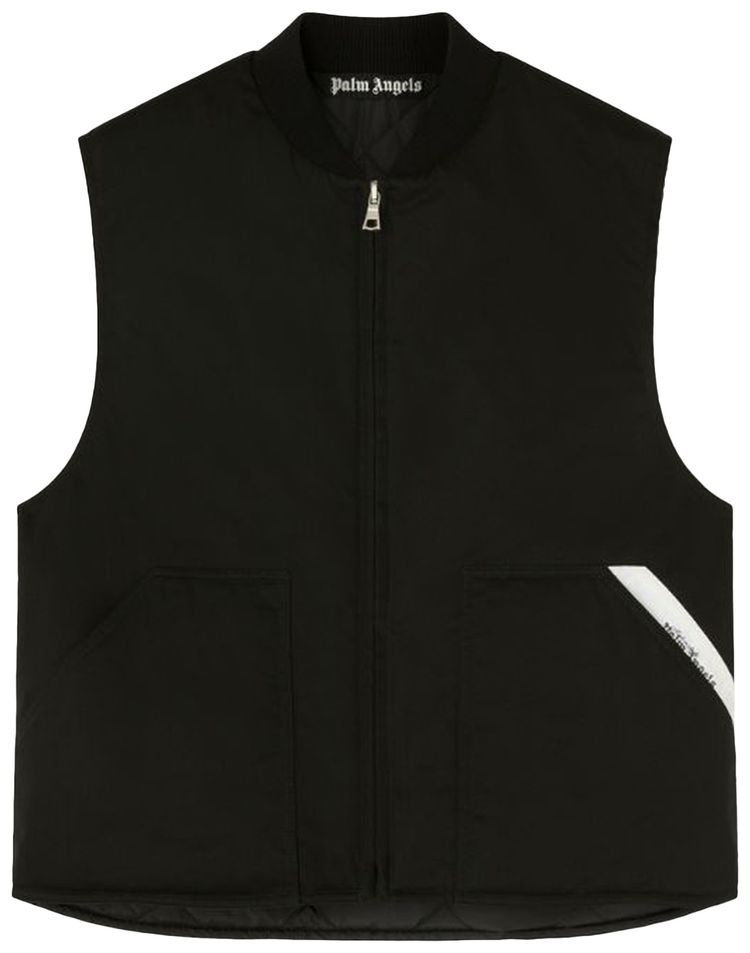 Palm Angels Sartorial Tape Work Vest BlackOff White