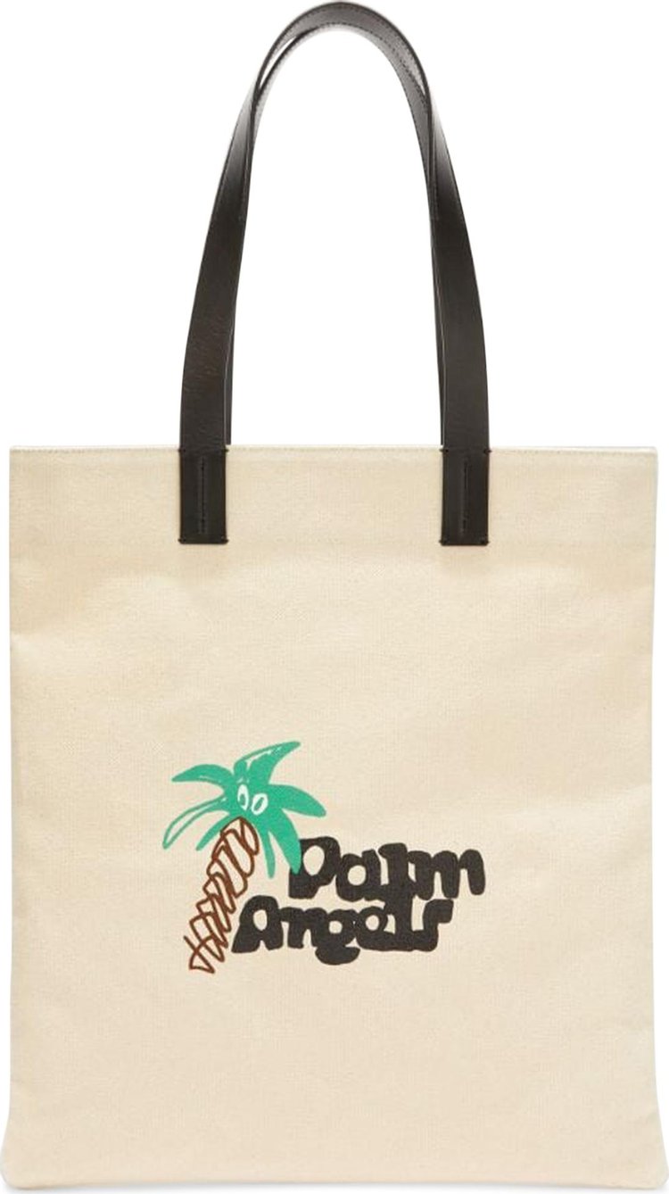 Palm Angels Sketchy Shopping Bag 'Butter/Black'