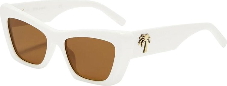 Palm Angels Hermosa Sunglasses WhiteBrown