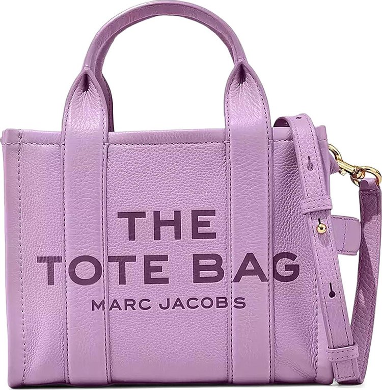 Marc Jacobs Leather Mini Tote Bag 'Regal Orchid'