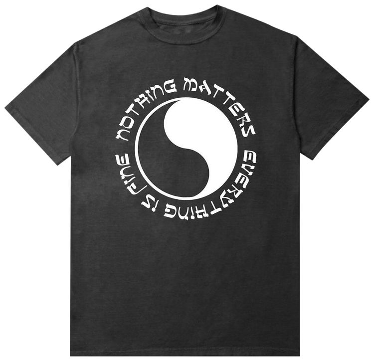 Market Everythings Fine T Shirt Washed Black