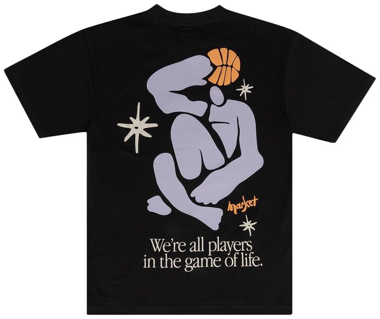 Market Game Of Life T Shirt Black