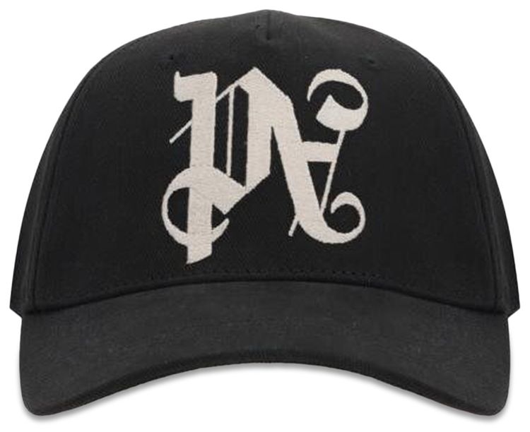 Palm Angels Monogram Cap BlackOff White