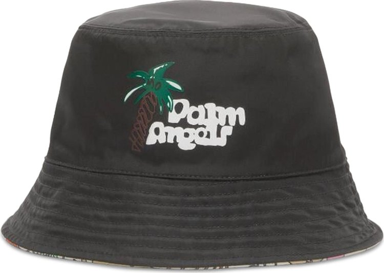 Palm Angels Sketchy Reversible Bucket Hat 'Black/White'