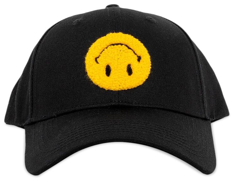 Market Smiley Upside Down 6 Panel Hat Black
