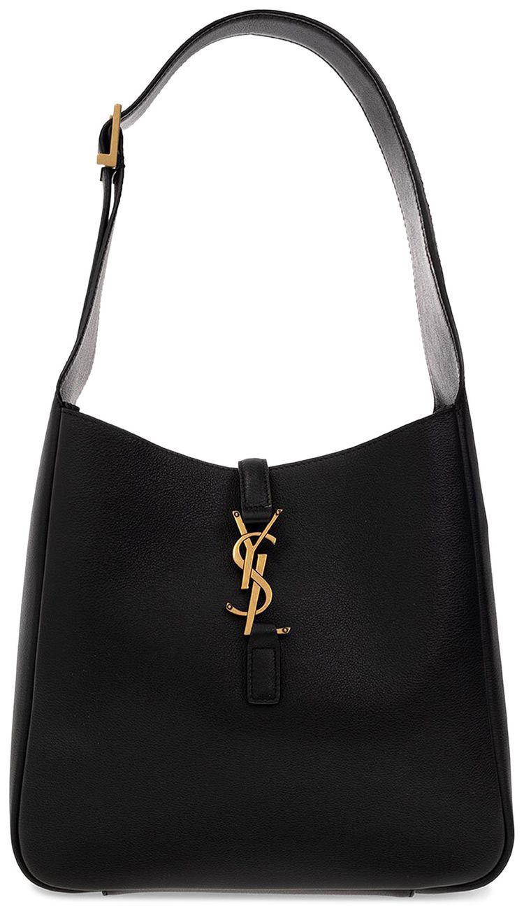 Saint Laurent Le 5 A 7 Supple Hobo Bag Black