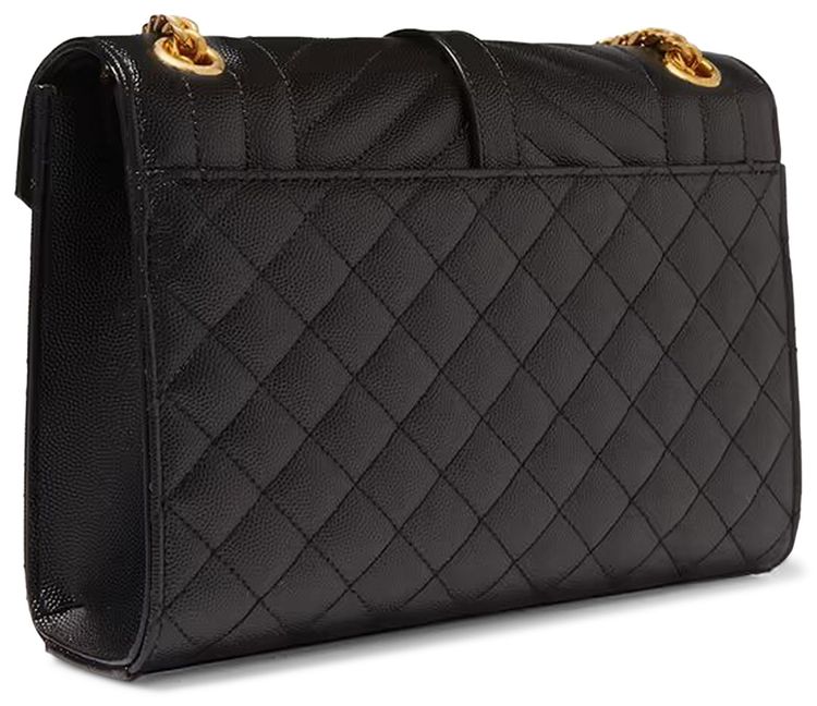 Saint Laurent Envelope Medium Bag BlackTrigalva