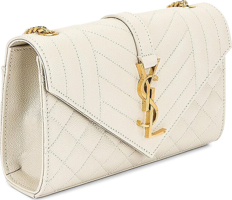 Saint Laurent Envelope Small Chain Bag Soft Cream