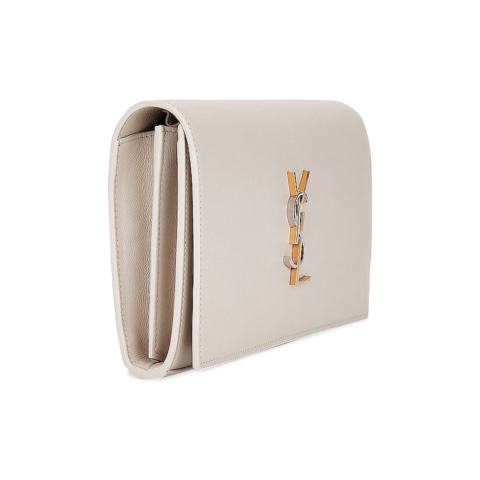 Buy Saint Laurent Cassandra Tri Metal Chain Wallet 'Soft Cream/Trigalva' -  747464 AAB4K 9290 | GOAT