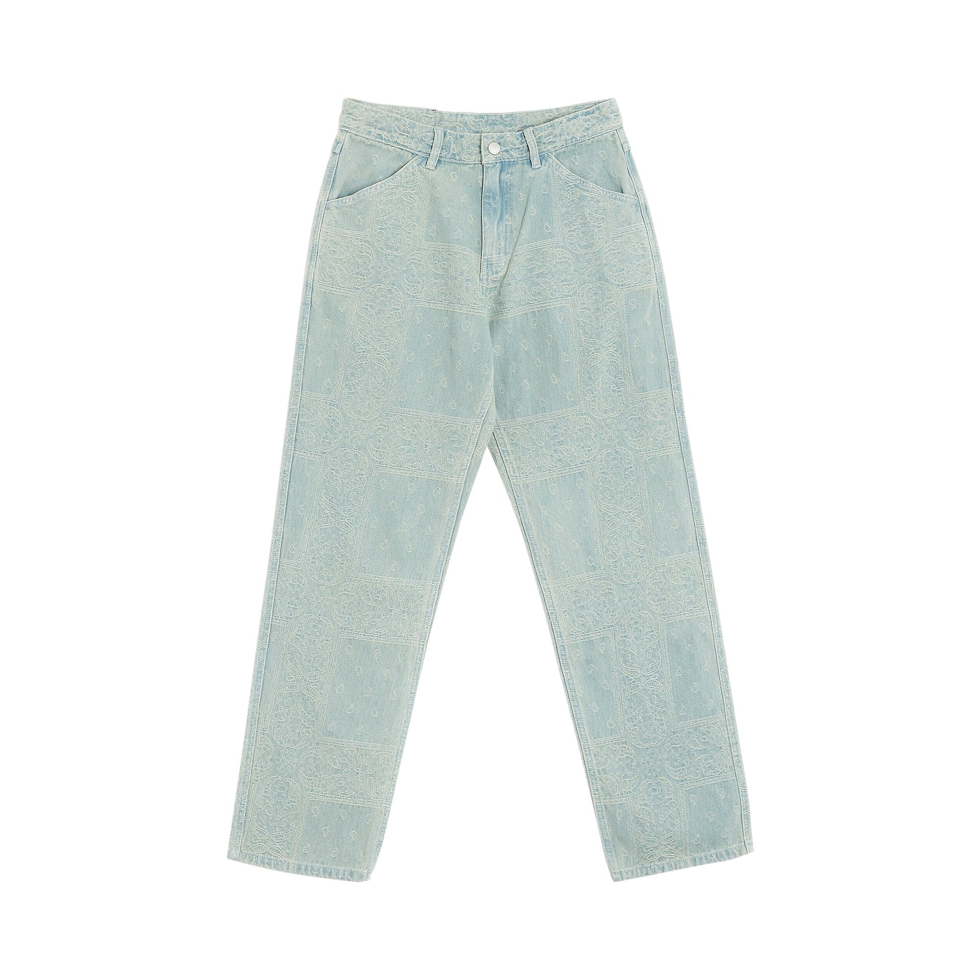 Buy Pleasures Merit Denim Work Pant 'Blue' - P23SU030 BLUE | GOAT