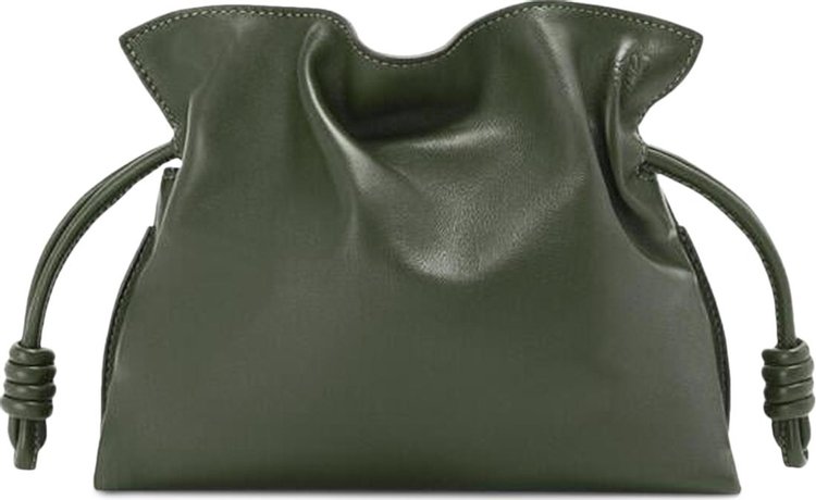 Loewe Flamenco Clutch Mini Bag 'Dark Khaki Green'
