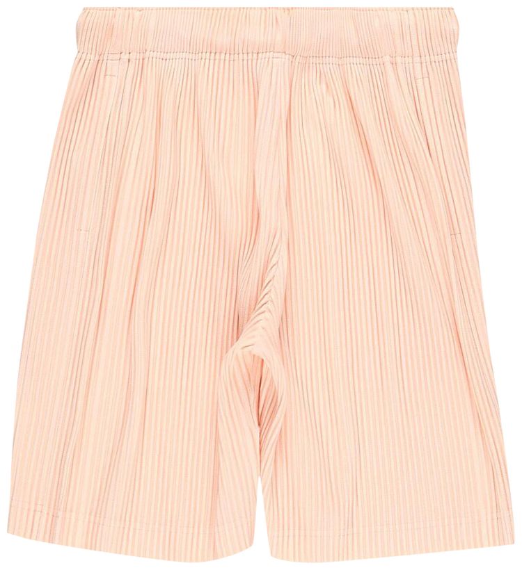 Issey Miyake Color Pleats Shorts Peach