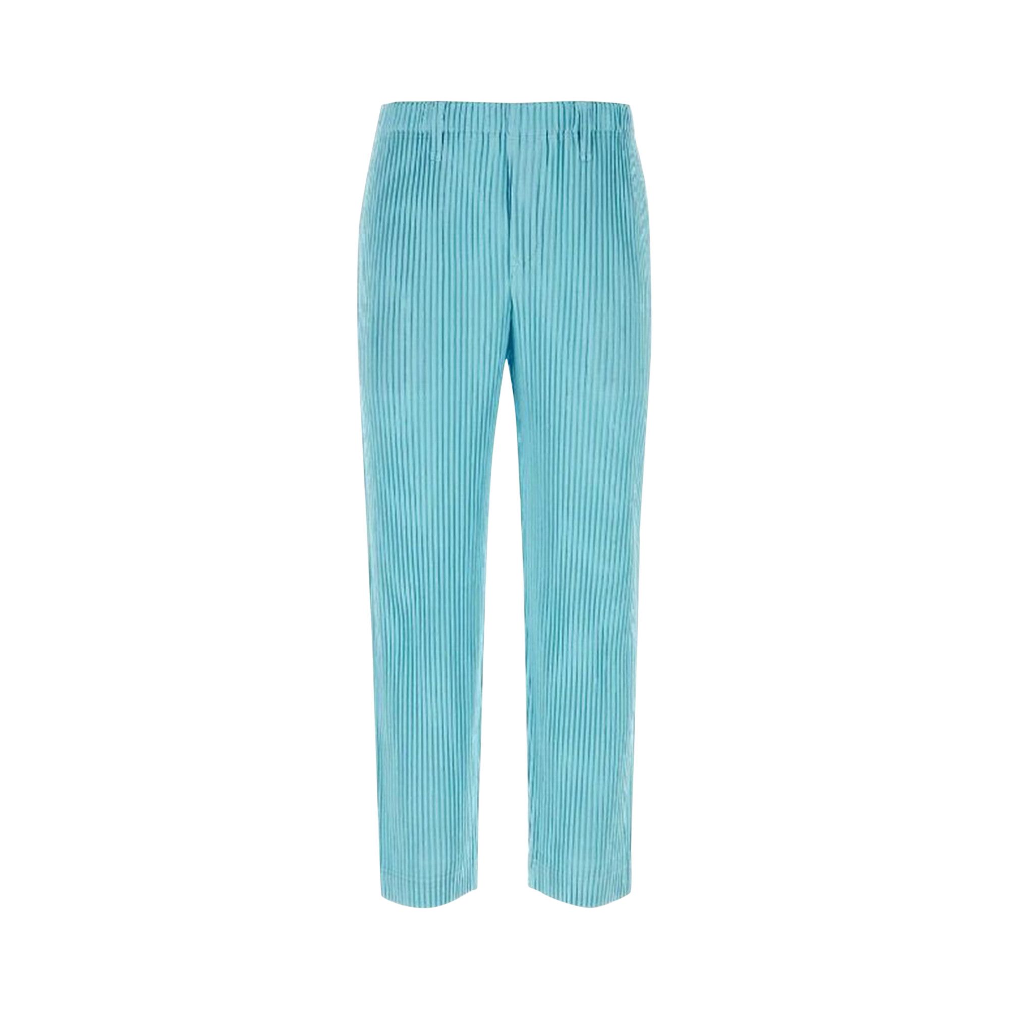 Issey Miyake Color Pleats Pants 'Aqua Blue'
