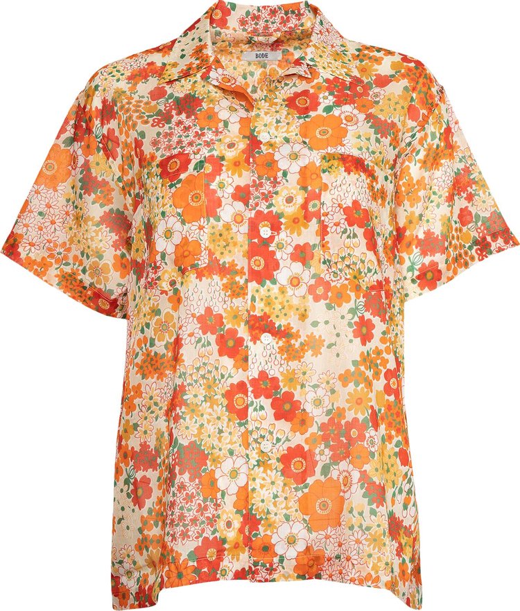 Bode Wildflower Short-Sleeve Shirt 'Multicolor'