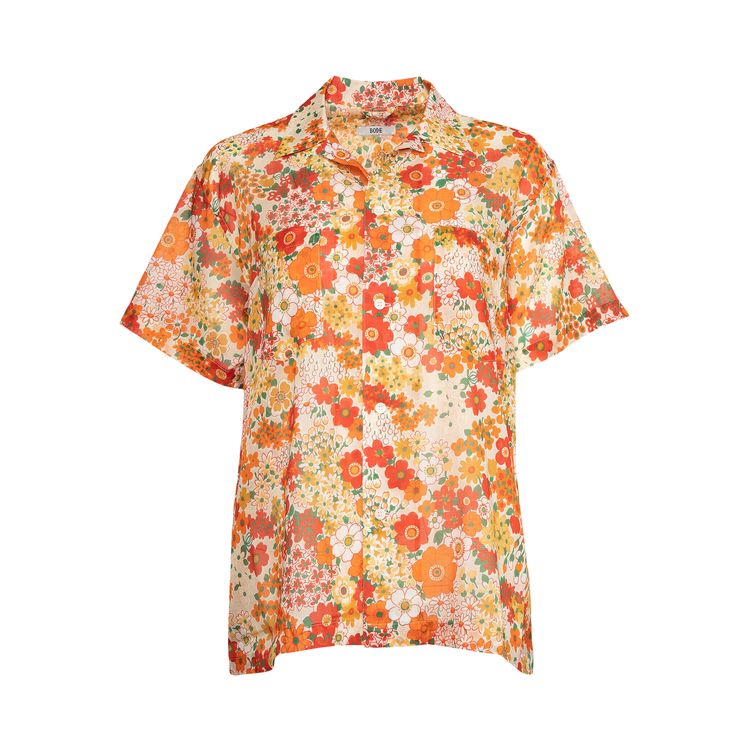 BODE wildflower pullover （Buy Bode Wildflower Short-Sleeve Shirt  