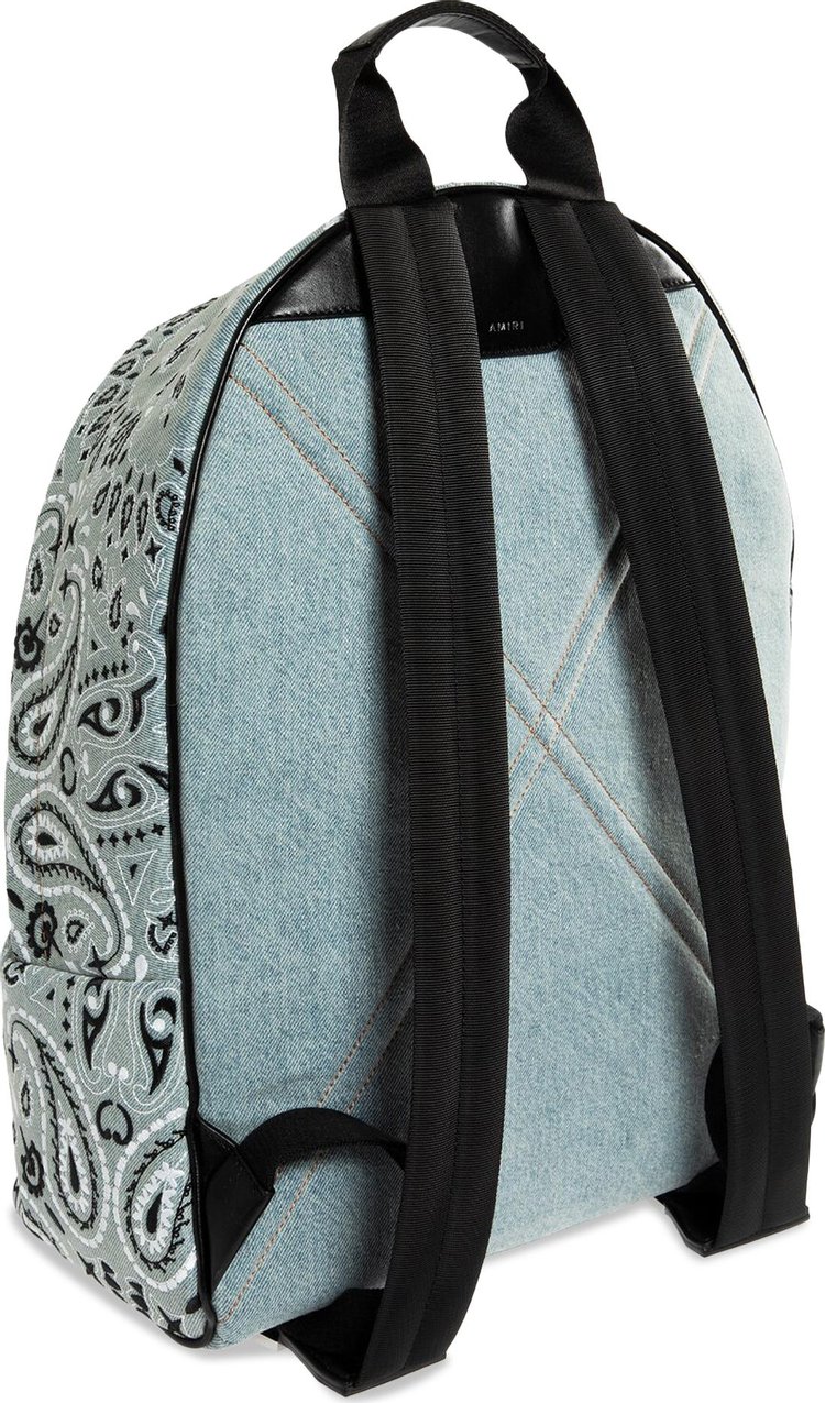 Amiri Bandana Denim Backpack Clay Indigo