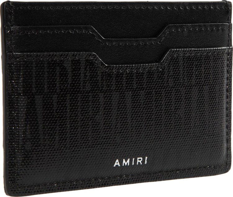 Amiri Jacquard Card Holder Black