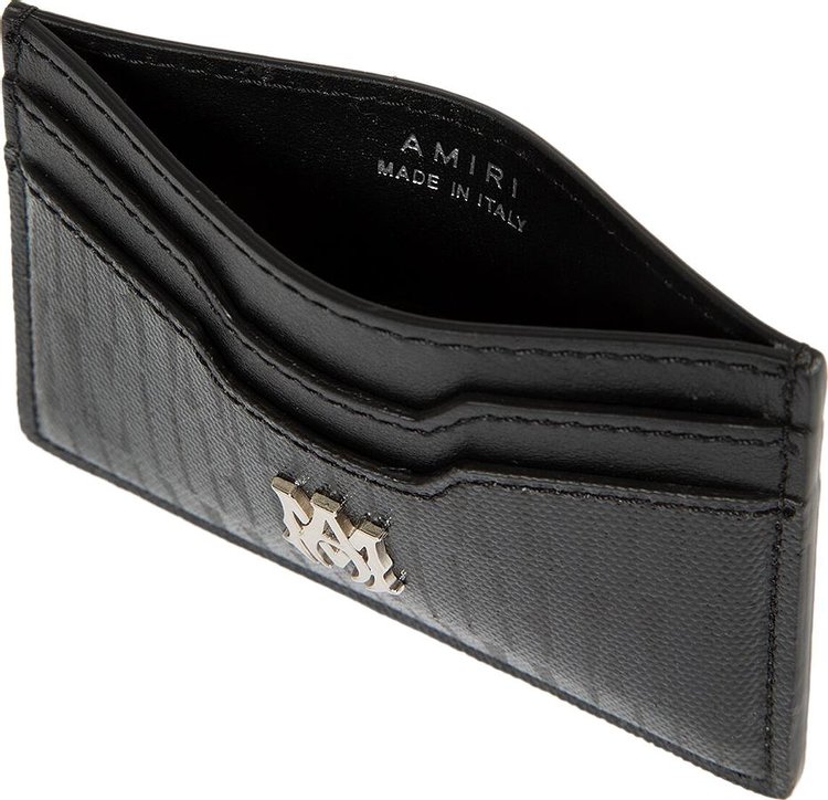 Amiri Jacquard Card Holder Black