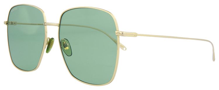Gucci Square Frame Sunglasses GoldGreen