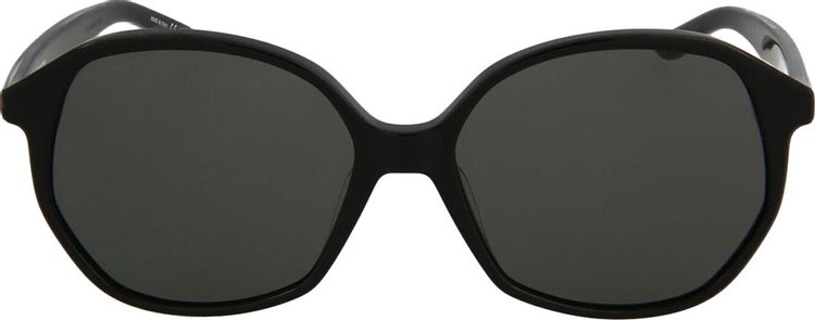 Balenciaga Round Frame Acetate Sunglasses 'Black/Grey'