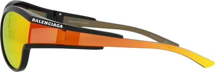 Balenciaga Escudo Sunglasses BlackOrange