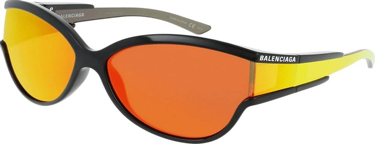 Balenciaga Escudo Sunglasses BlackOrange