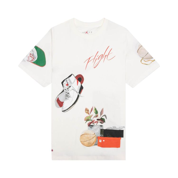Air Jordan Artist Series By Jacob Rochester Short Sleeve Graphic Tee White