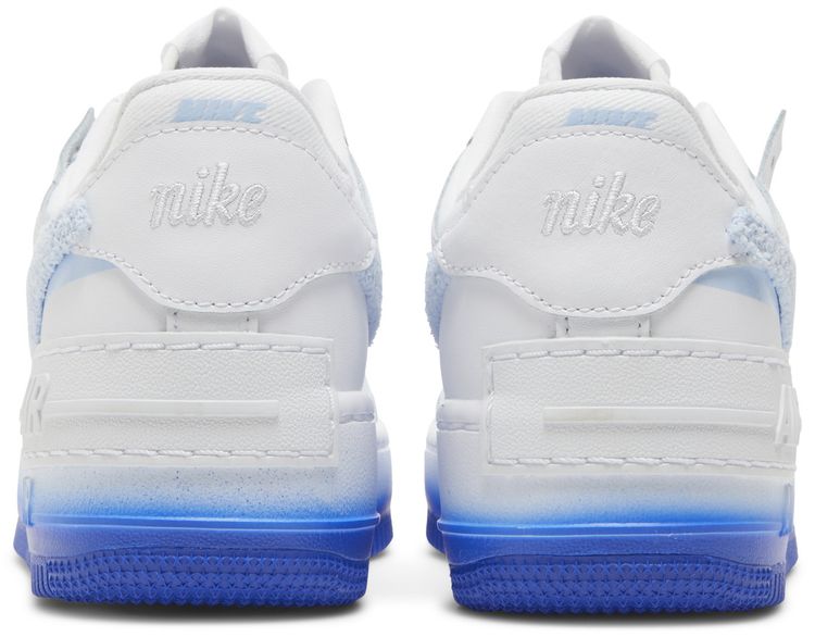 Nike Wmns Air Force 1 Shadow Chenille Swoosh   Blue Tint