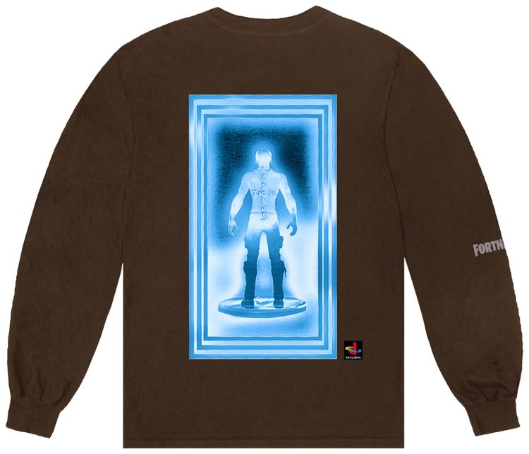 Cactus Jack by Travis Scott T 3500 Beam Long Sleeve T Shirt Brown