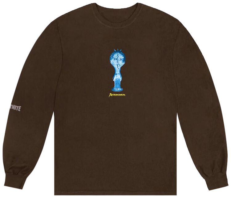 Cactus Jack by Travis Scott T 3500 Beam Long Sleeve T Shirt Brown