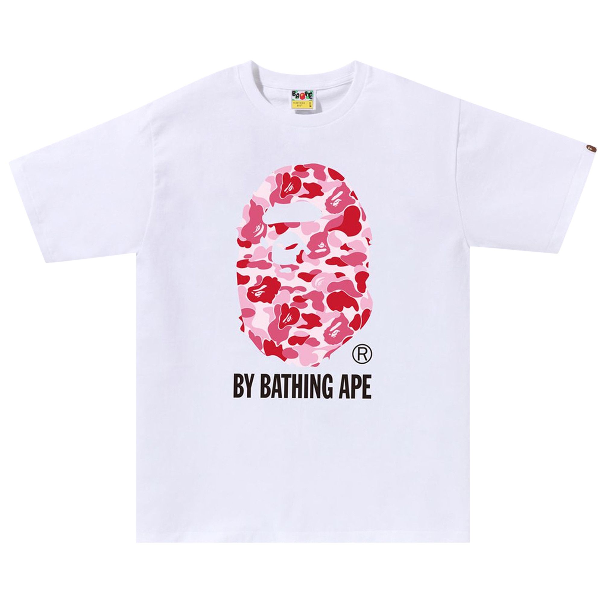 Bape ABC Camo Bathing Ape Tee White Pink