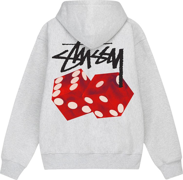 Stussy Diced Out Hoodie Ash Heather