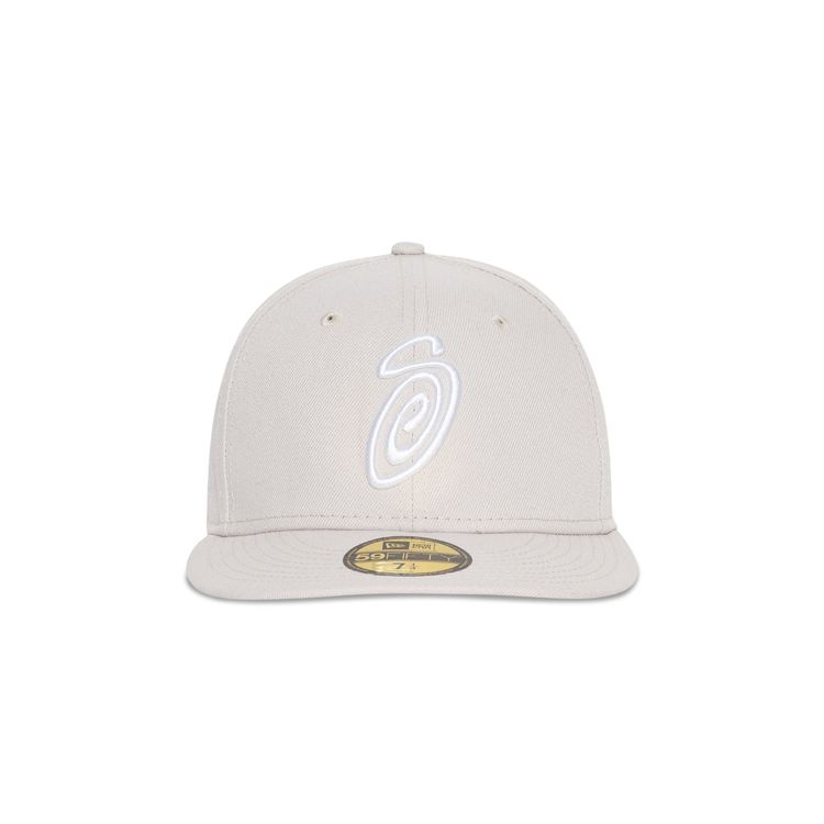 Stussy Curly S 59Fifty New Era Cap Natural