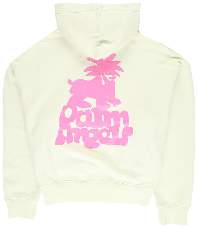Palm Angels Leon Classic Hoodie Pale GreenFuchsia