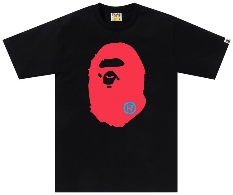 BAPE Colors Big Ape Head Tee Black