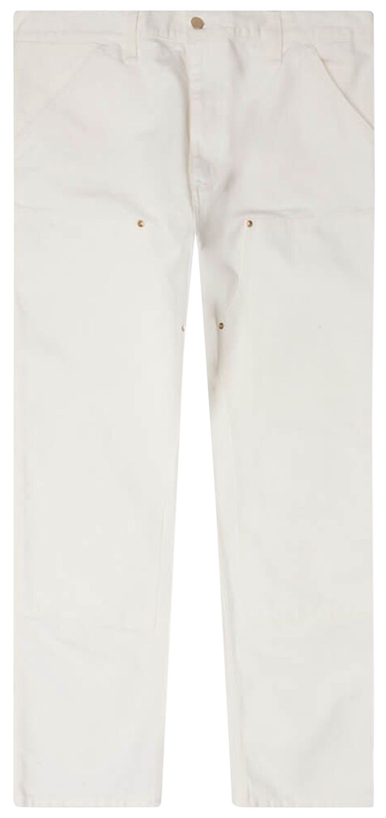 Buy Carhartt WIP Double Knee Pants 'Wax Stone Washed' - I031501 WAX | GOAT