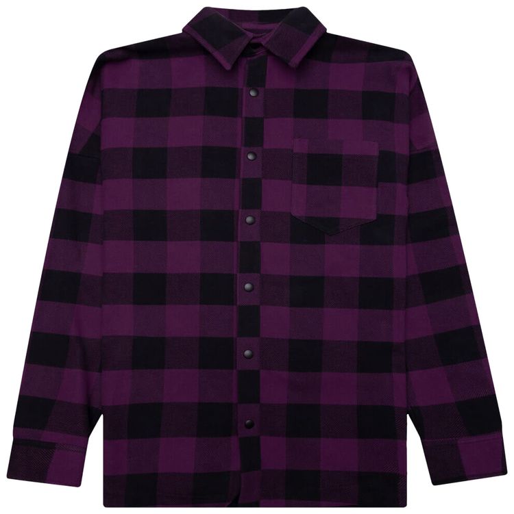 Palm Angels Classic Logo Overshirt VioletWhite