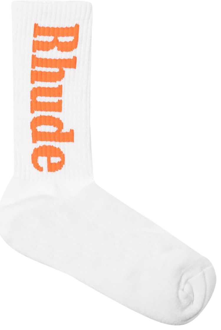 Rhude Logo Sock WhiteOrange