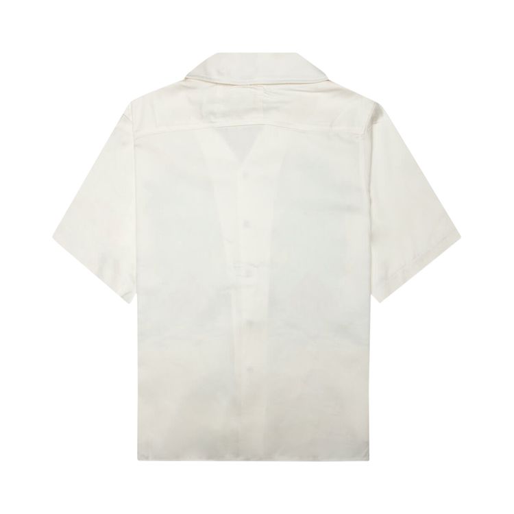 Rhude Palms Snap Shirt Off White