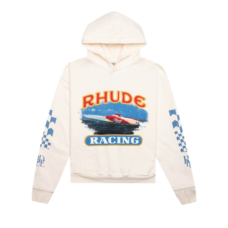 Rhude Cigarette Racing Hoodie 'Vintage White'