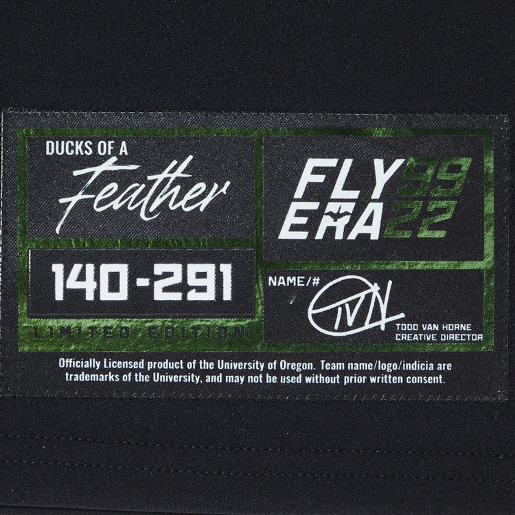 Ducks of a Feather University Of Oregon Fly Era Limited Edition Jersey BlackGreenYellow