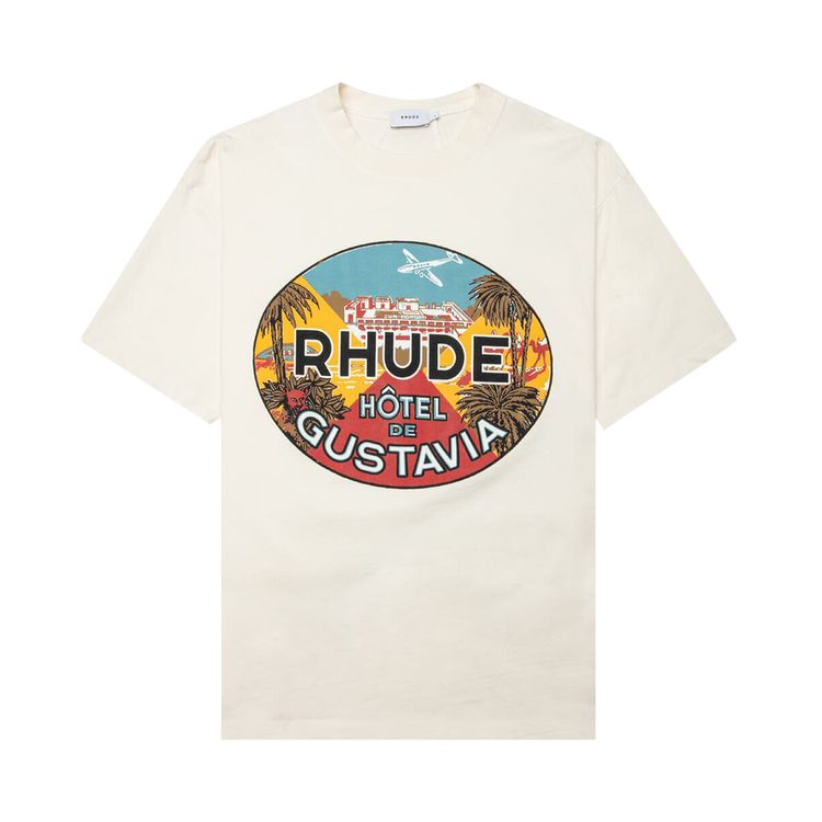 Rhude Hotel De Gustavia Tee Vintage White