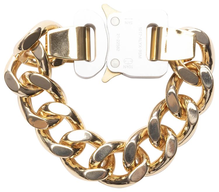 1017 ALYX 9SM Bracelet With Buckle Gold Shiny