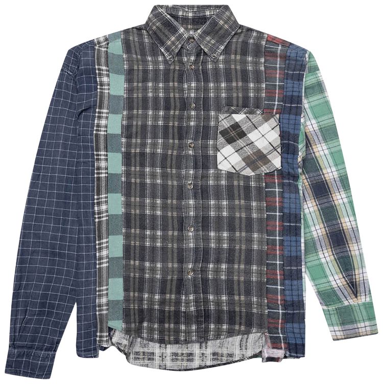 Needles Flannel Shirt 7 Cuts Wide Reflection Shirt Assorted
