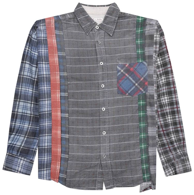 Needles Flannel Shirt 7 Cuts Wide Reflection Shirt Assorted