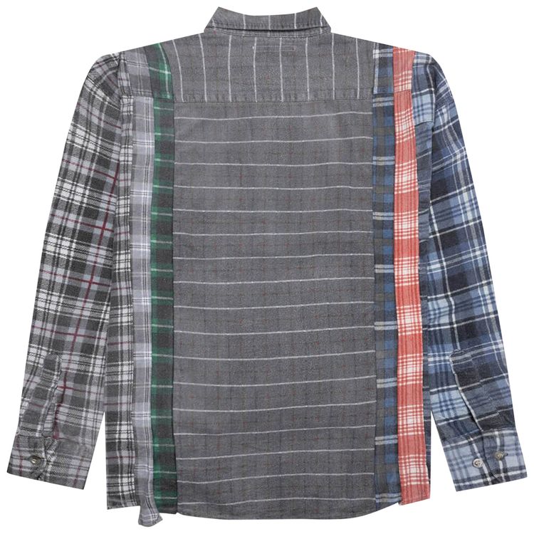 Needles Flannel Shirt 7 Cuts Wide Reflection Shirt Assorted
