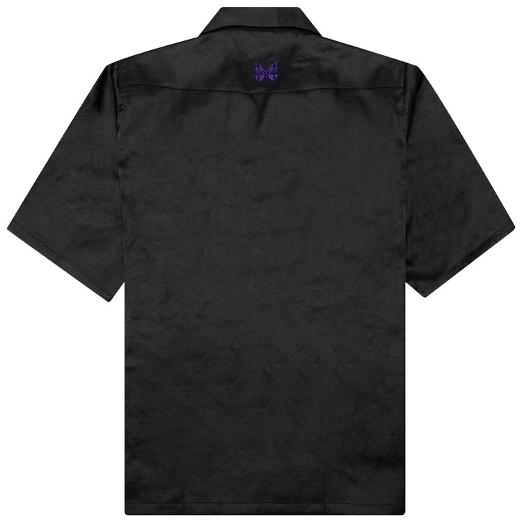 Needles Cowboy One Up Poly Slub Sateen Shirt Black