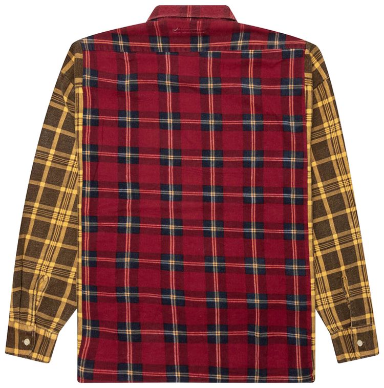 Needles Flannel Shirt Ribbon Wide Shirt Assorted