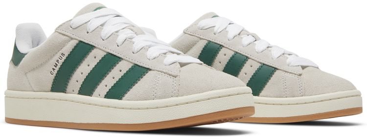 Wmns Campus 00s Crystal White Dark Green